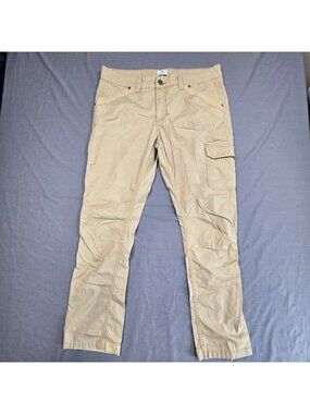 Ridgecut Womens Size 14 Cargo Work Pants Tan Ripstop Durable